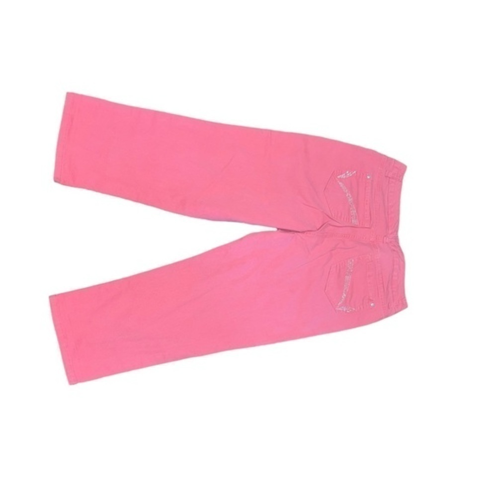 Style & Co Salmon Pink Mid Rise Tummy Control Capri Jeans, Size 12 - Picture 2 of 8